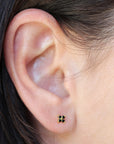 Echo Stud Earrings (Black)