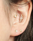 Clous d'oreilles mini Marguerite