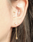 Clous d'oreilles Amalthée