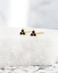 Persephone Stud Earrings (Black)
