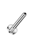 Base flat back en titane - labret sans filetage pour piercing