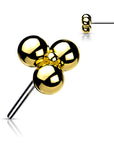 Trilys - ornement en titane pour piercing