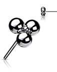 Trilys - ornement en titane pour piercing