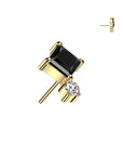 Liora noir - ornement en titane pour piercing