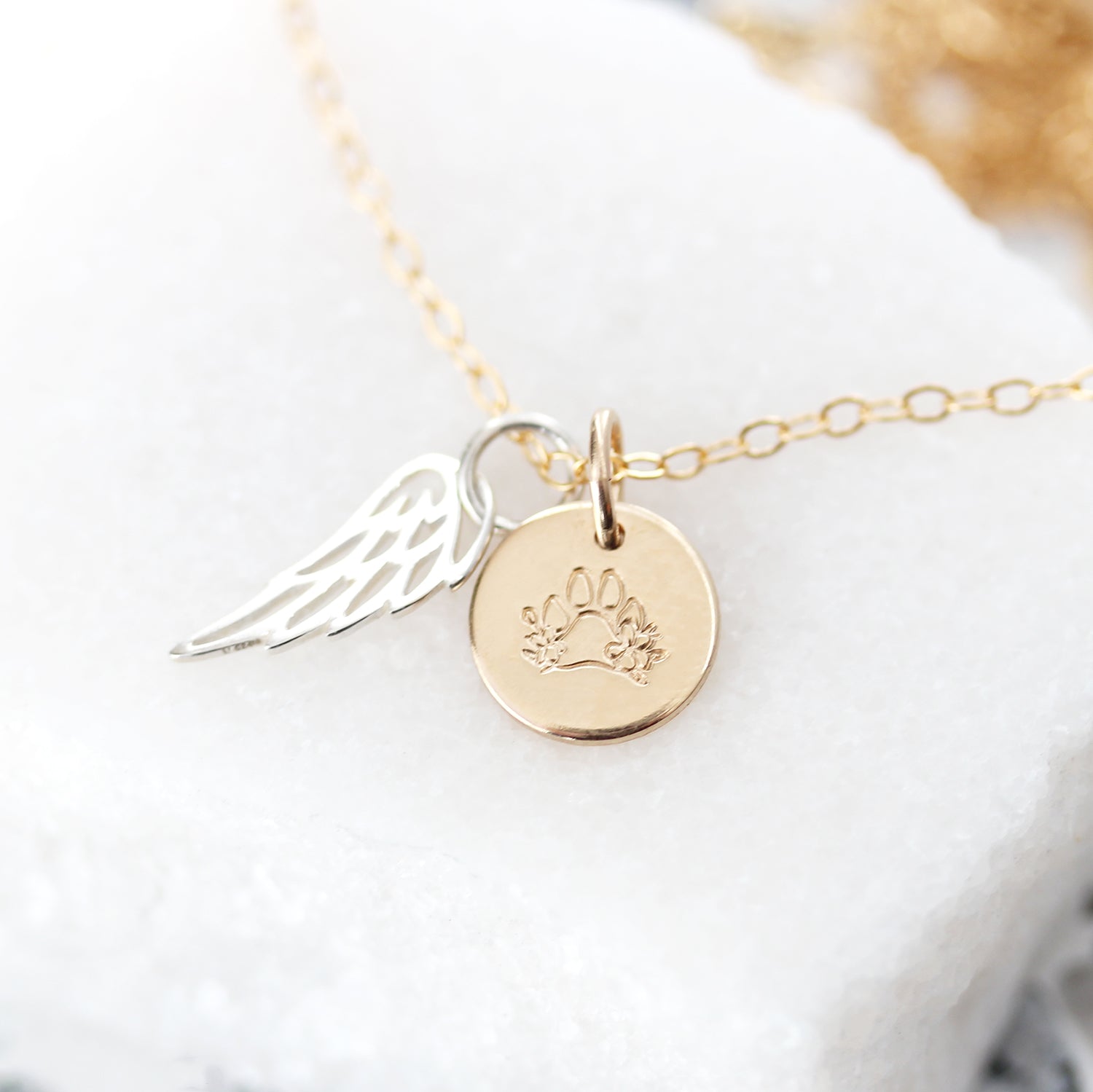 Flower Paw Necklace
