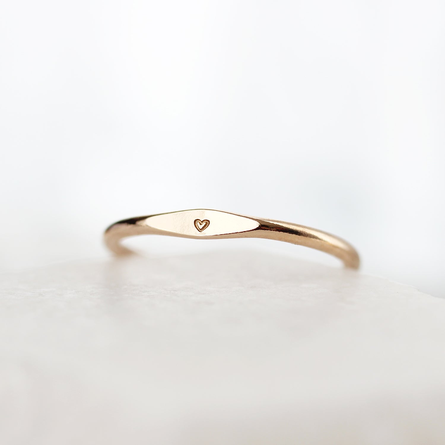 Mini heart ring