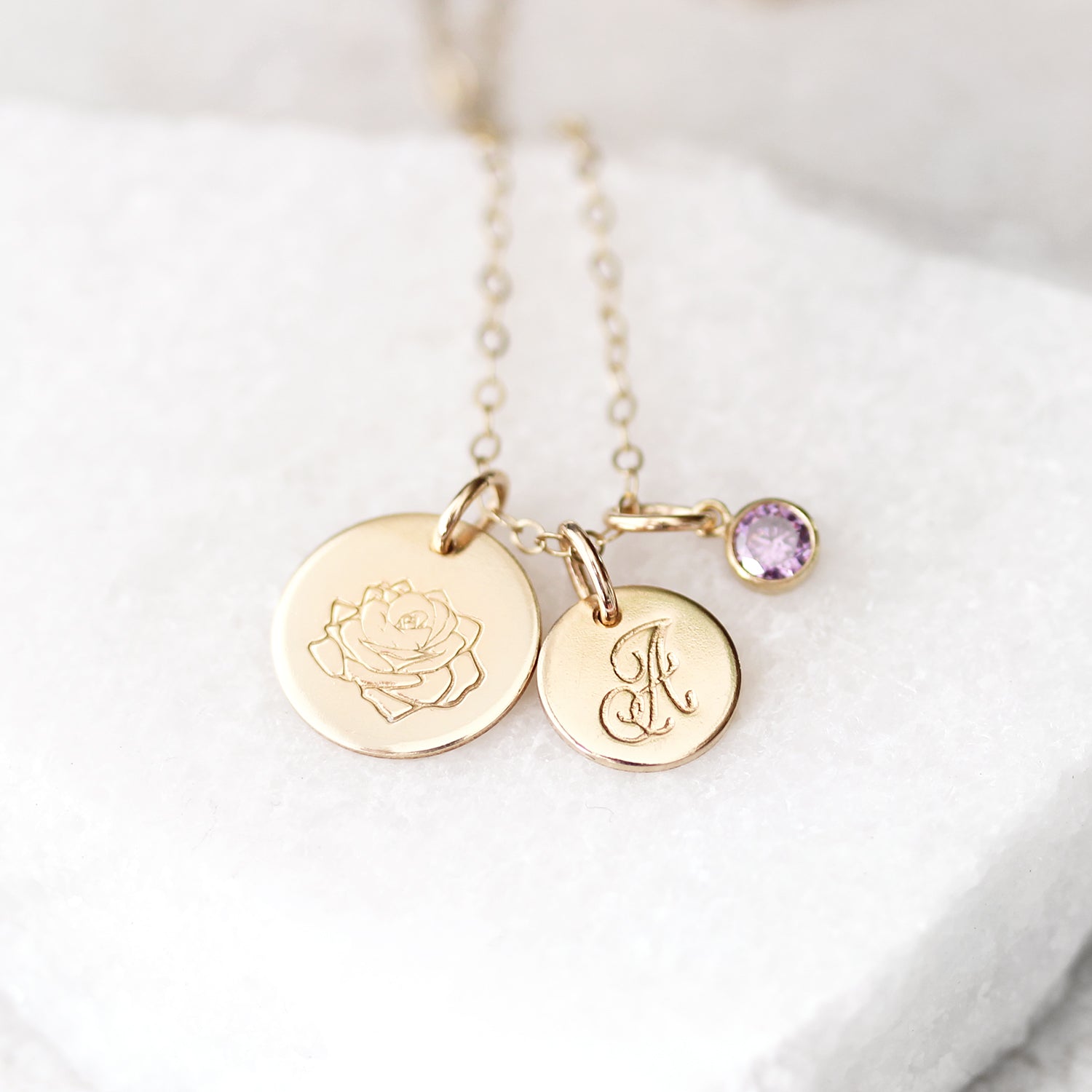 Initial necklace