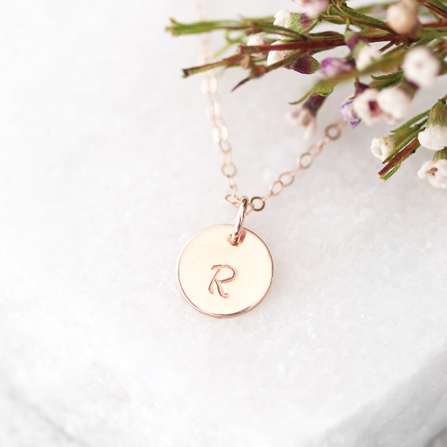 Initial necklace