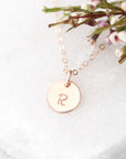 Initial necklace