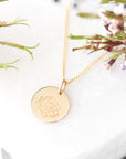Birth flower necklace