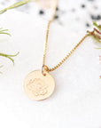Birth flower necklace