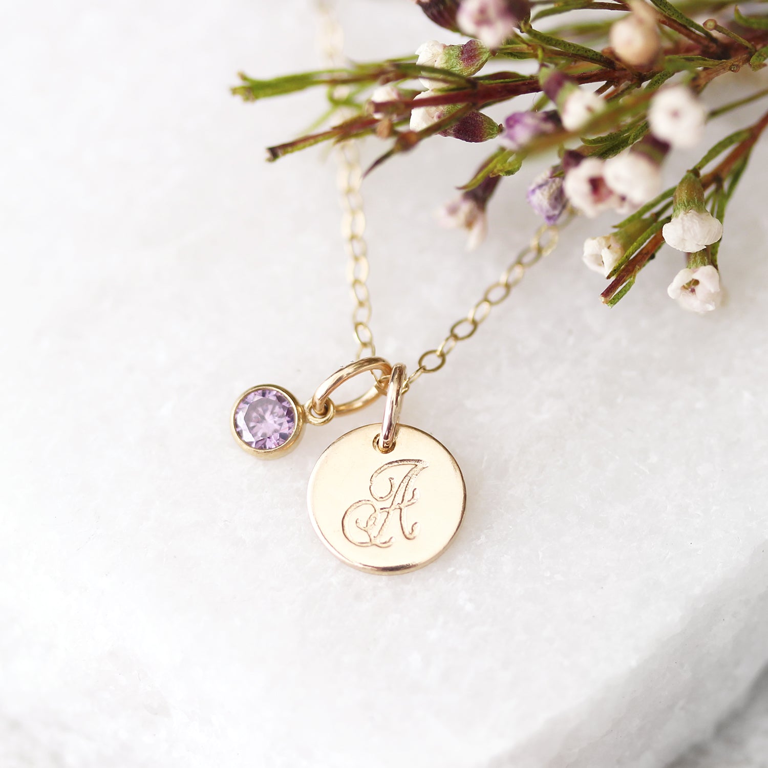Initial necklace