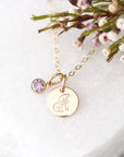 Initial necklace