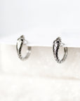 Les petits serpents - anneaux clicker en argent sterling