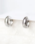 Les swirly - anneaux clicker en argent sterling