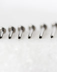 Base flat back en titane - labret sans filetage pour piercing