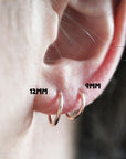 Boucles d'oreilles anneaux simples classiques