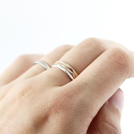 Medium Faceted Ring 1.3mm