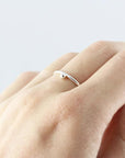 Bague avec bille d'argent