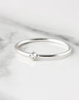 Ring with small stone