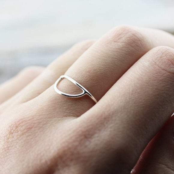 Bague demi-lune
