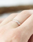 Bague extra fine Facettée 0.8mm