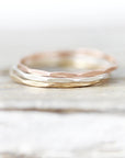 Bague extra fine Facettée 0.8mm