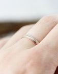 Extra thin ring Lignee, square edges 0.8mm