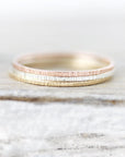 Extra thin ring Lignee, square edges 0.8mm