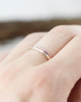 Extra thin Smooth ring 0.8mm