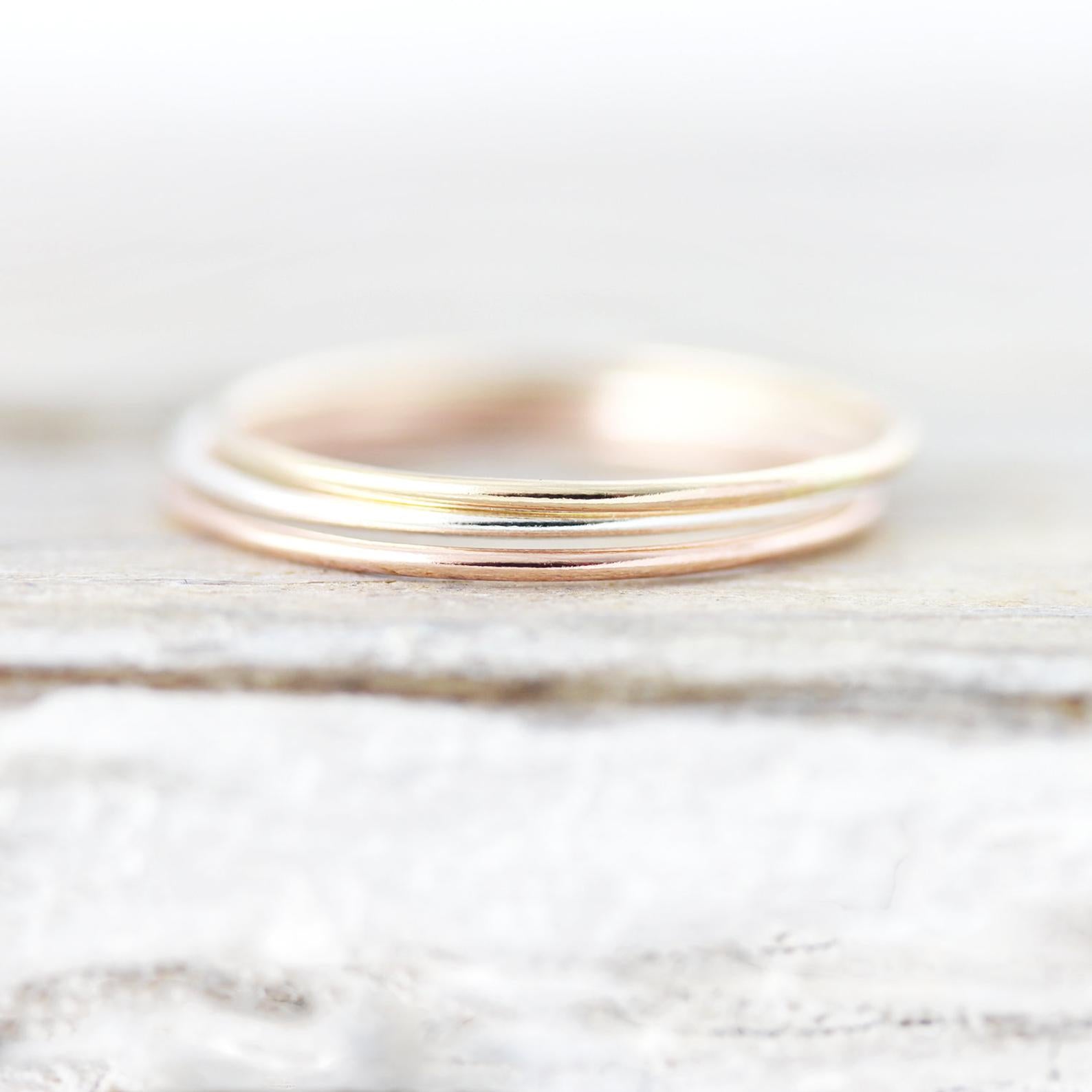 Extra thin Smooth ring 0.8mm