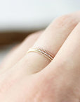 Extra thin twisted ring 0.8mm