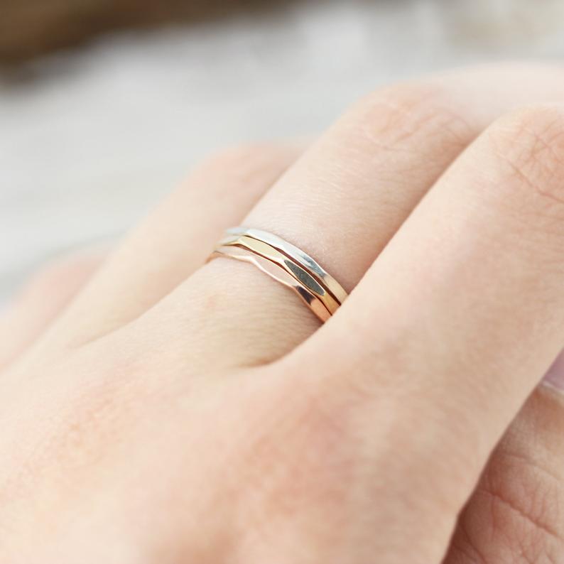 Thin Faceted Ring 1mm