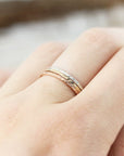 Thin printed ring, square edges 1mm