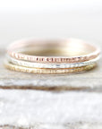 Bague fine Lignée bords arrondis 1mm
