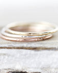 Bague fine Picotée 1mm