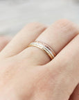 Medium printed ring, rounded edges 1.3mm