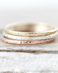Medium printed ring, rounded edges 1.3mm