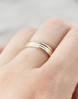 Medium Hammered Ring 1.3mm