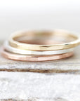 Medium Hammered Ring 1.3mm