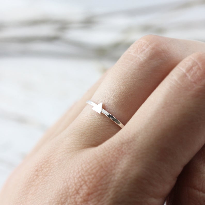 Ring with mini triangle