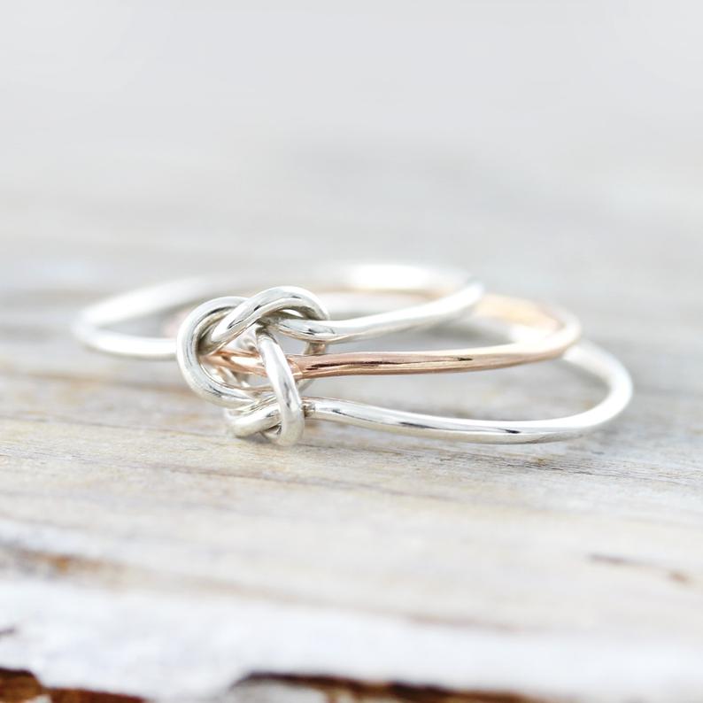 Three-Strand Double Knot Ring