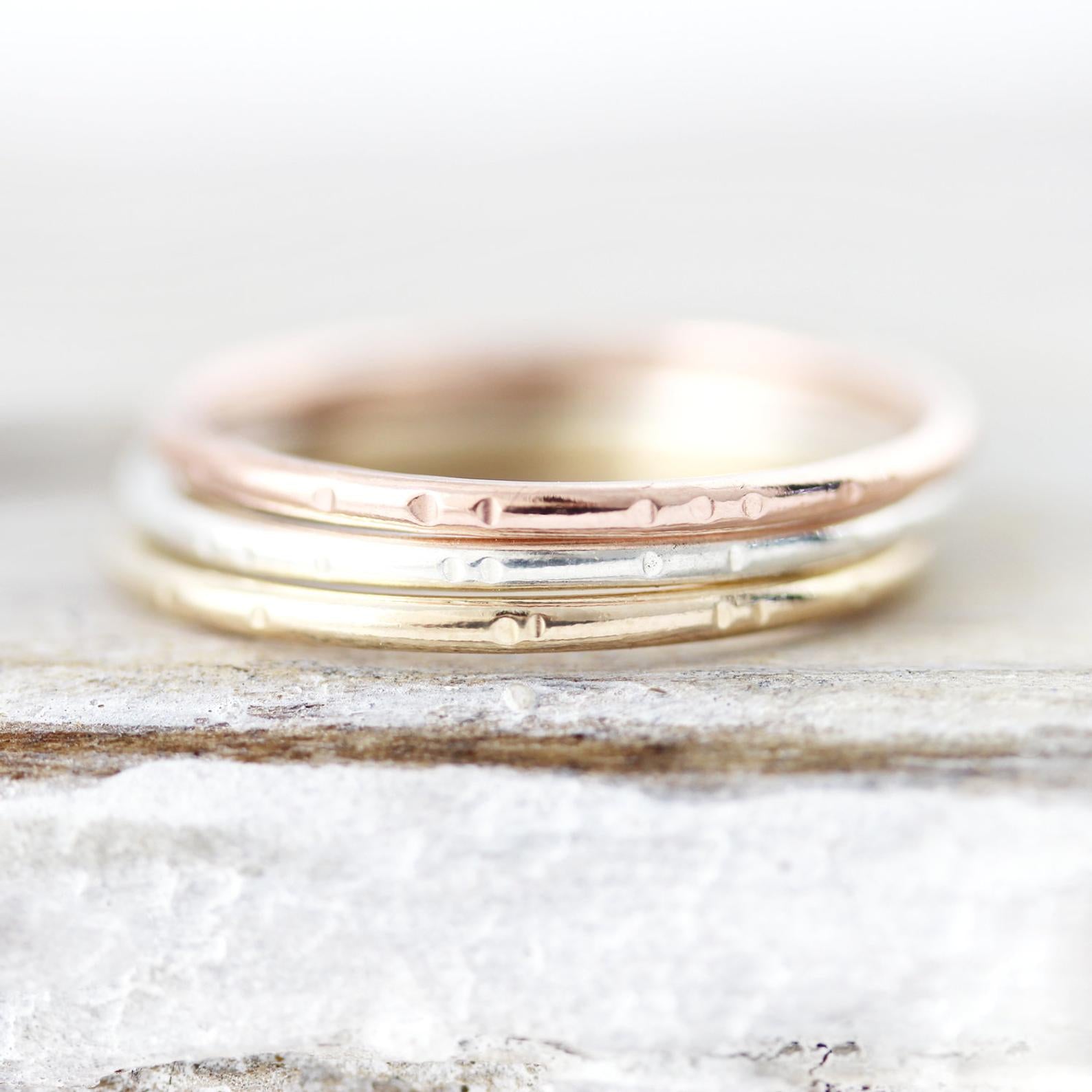 Bague moyenne Picotée 1.3mm
