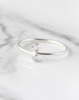 Bague avec deux pierres
