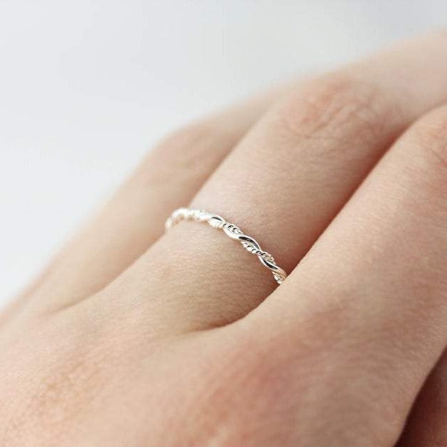Two-Strand Twisted Ring