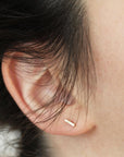 Short bar earrings