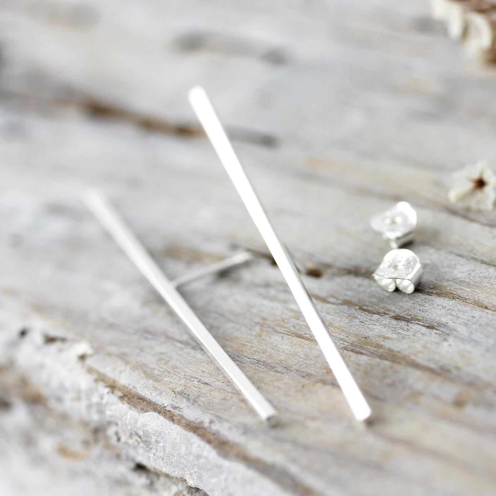Boucles d'oreilles barres extra longues