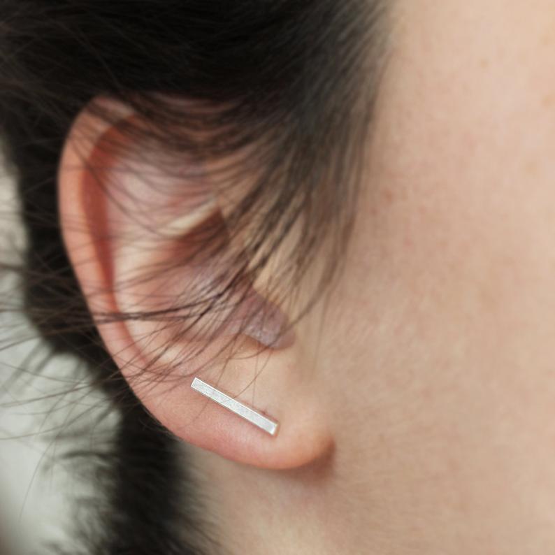 Boucles d'oreilles barres longues