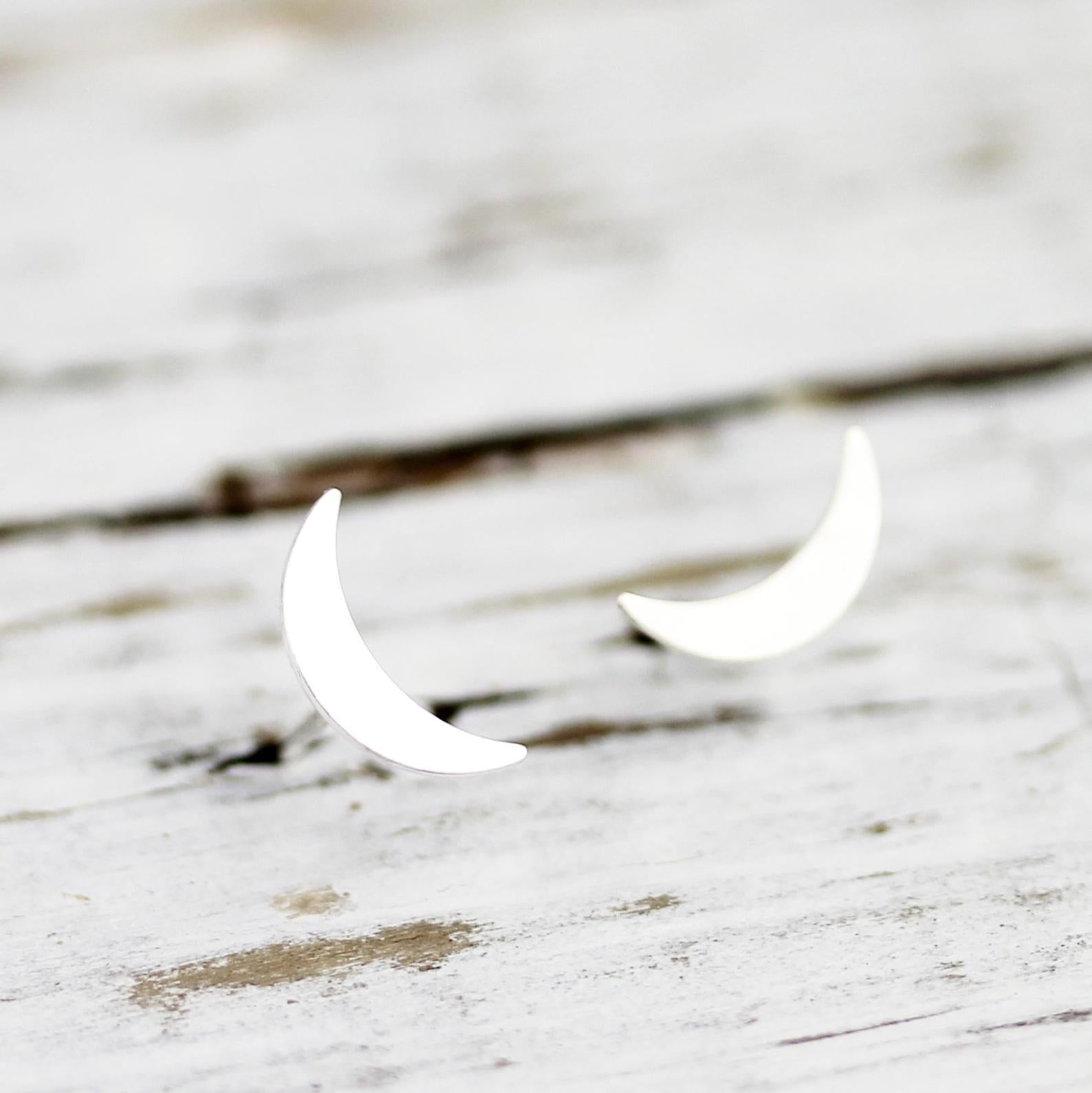 Boucles d'oreilles lunes minces