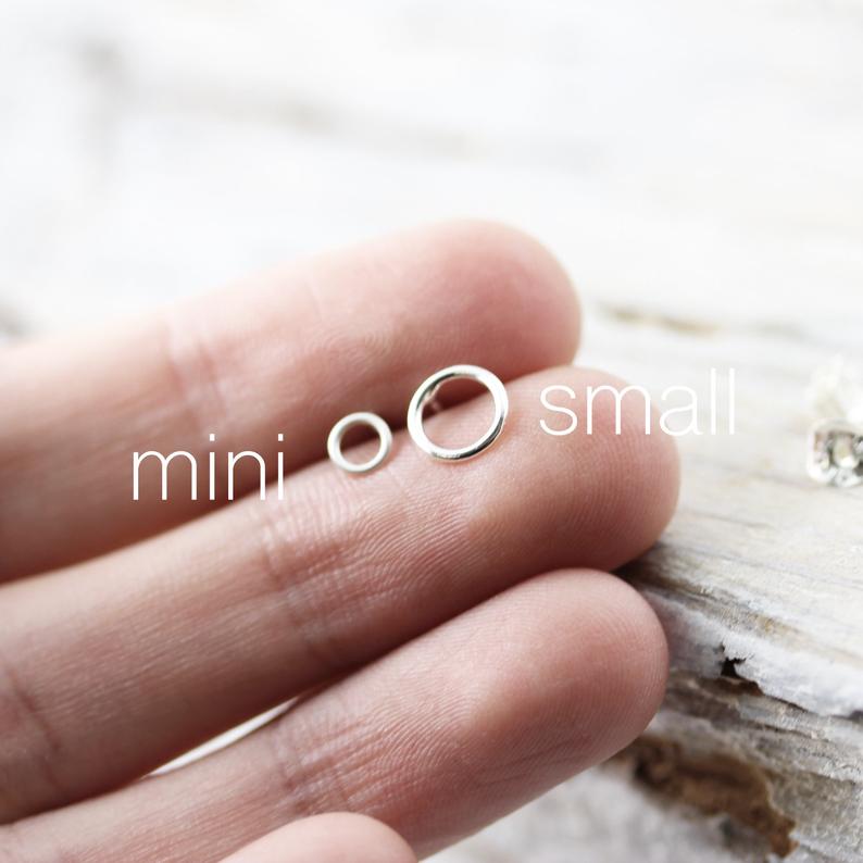 Boucles d'oreilles petits cercles